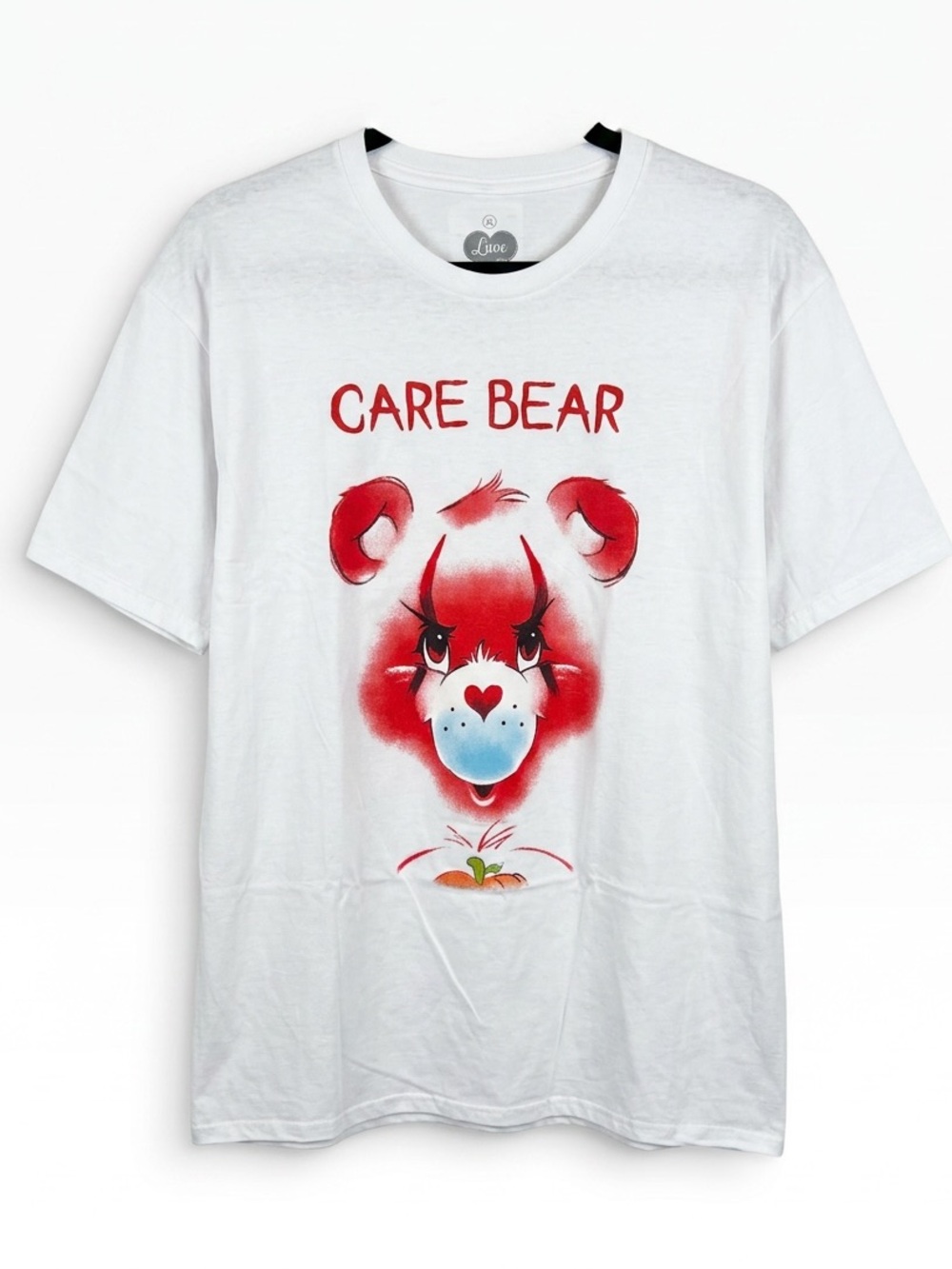 Care Bears x Pennywise IT Horror Mashup Halloween T-Shirt White Unisex Size XL